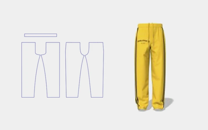 Adidas sweatpants template