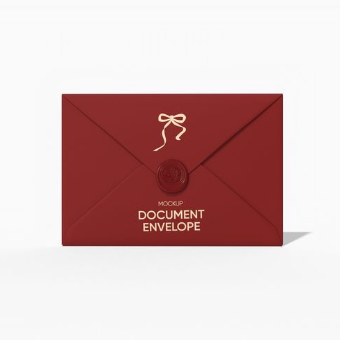 Mockup de convite de casamento