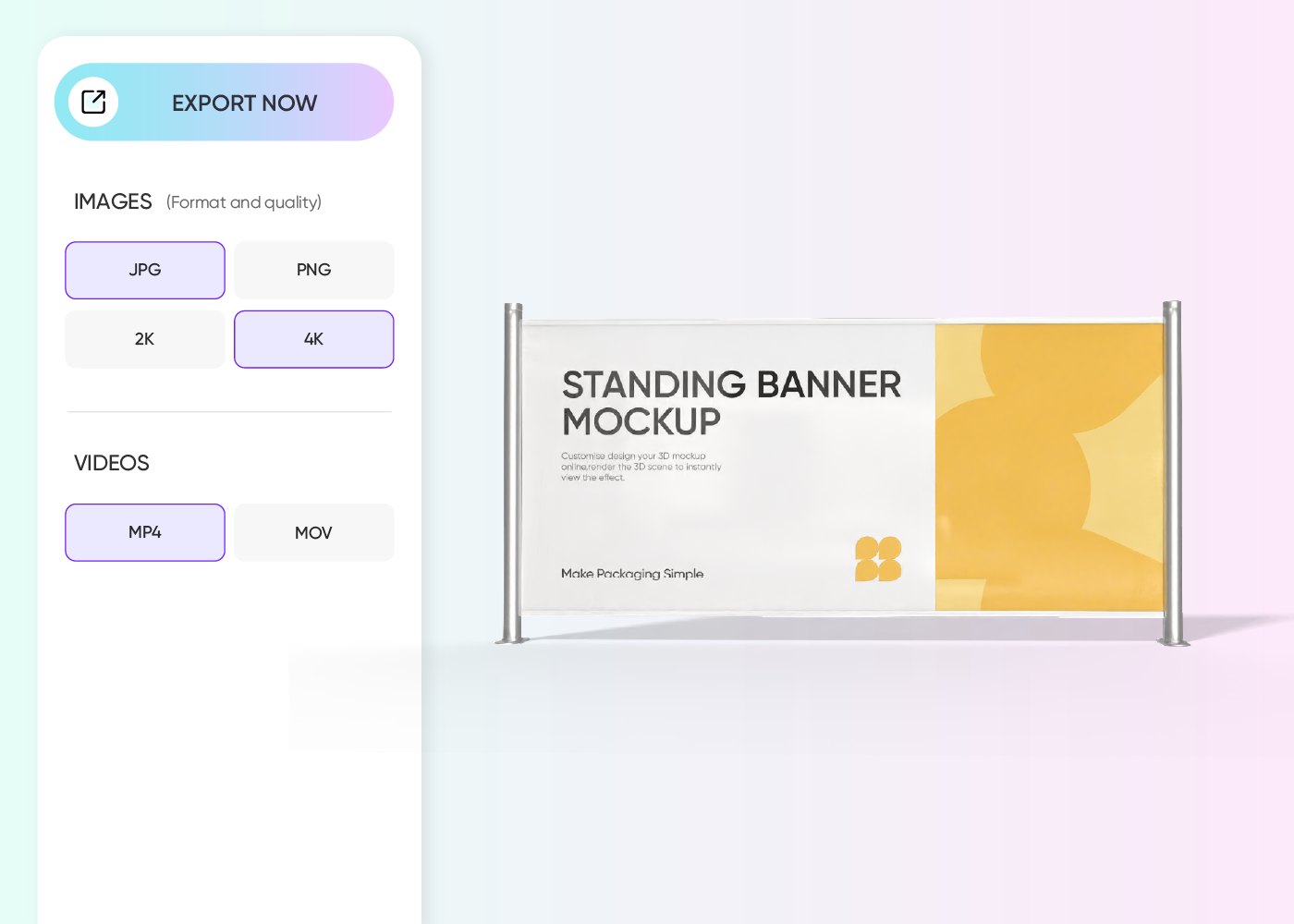 Step 3: Export your banner design