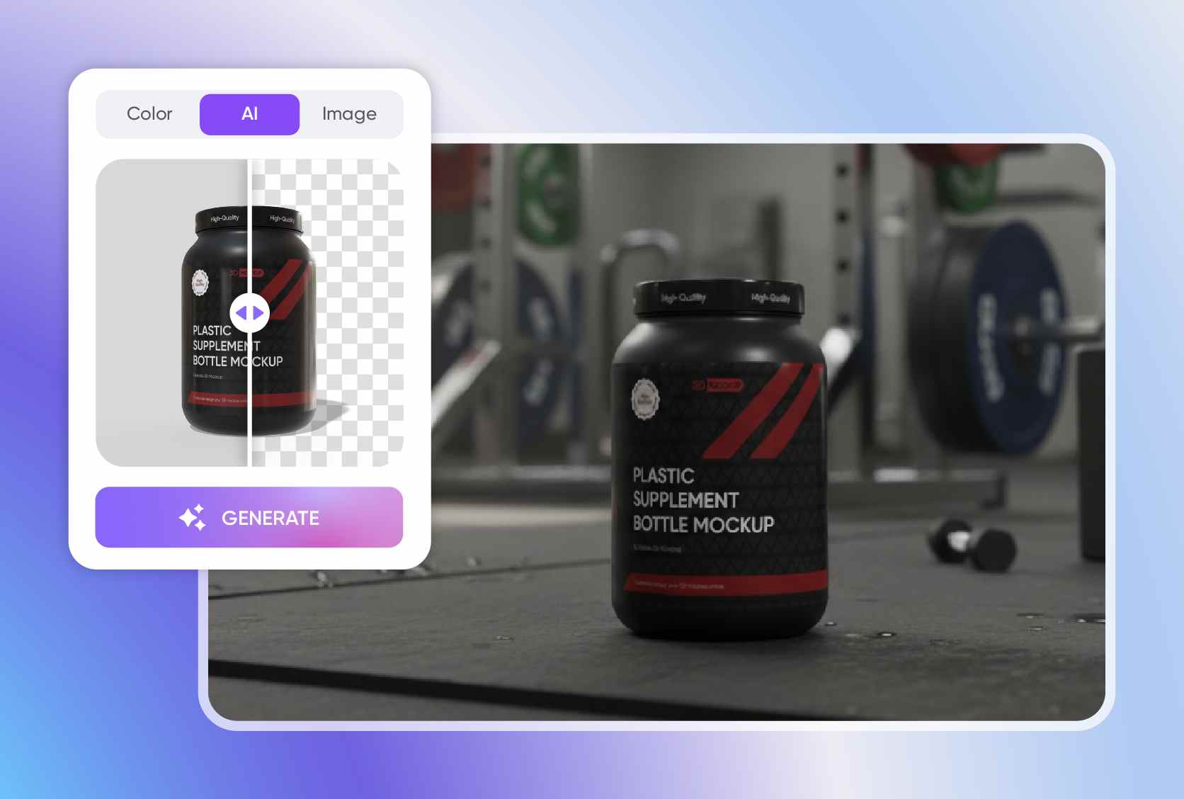 Multiple backdrops for your product