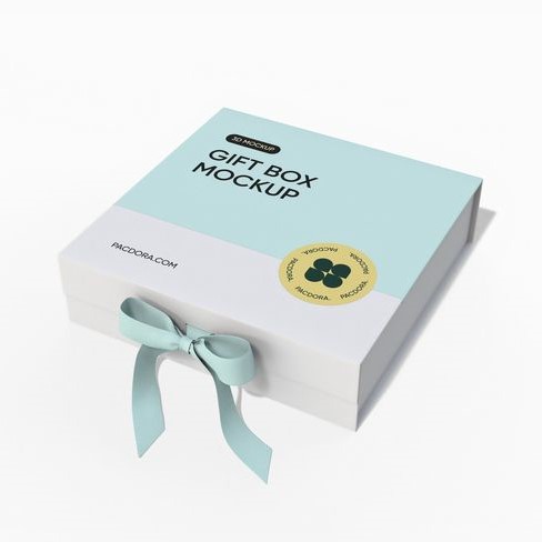 Gift chocolate box mockup