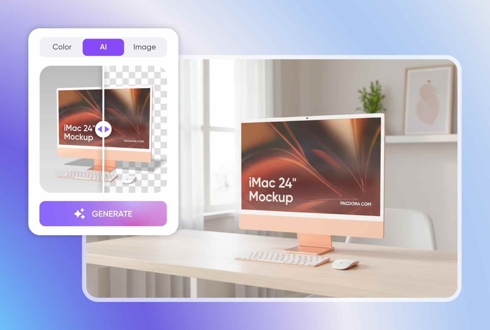 Background that makes your iMac feel engaging