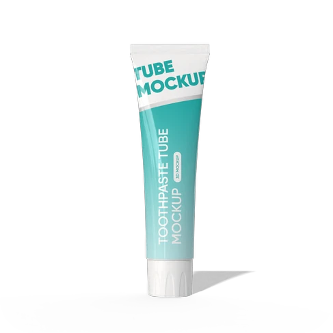 120ml toothpaste tube mockup