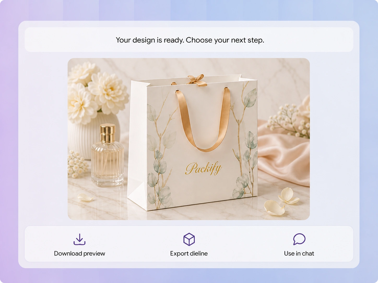 Step 3: Complete and export the dieline