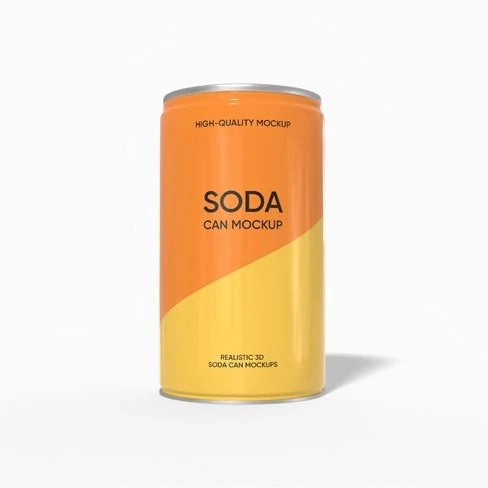 500 ml Soda-Dose-Mockup