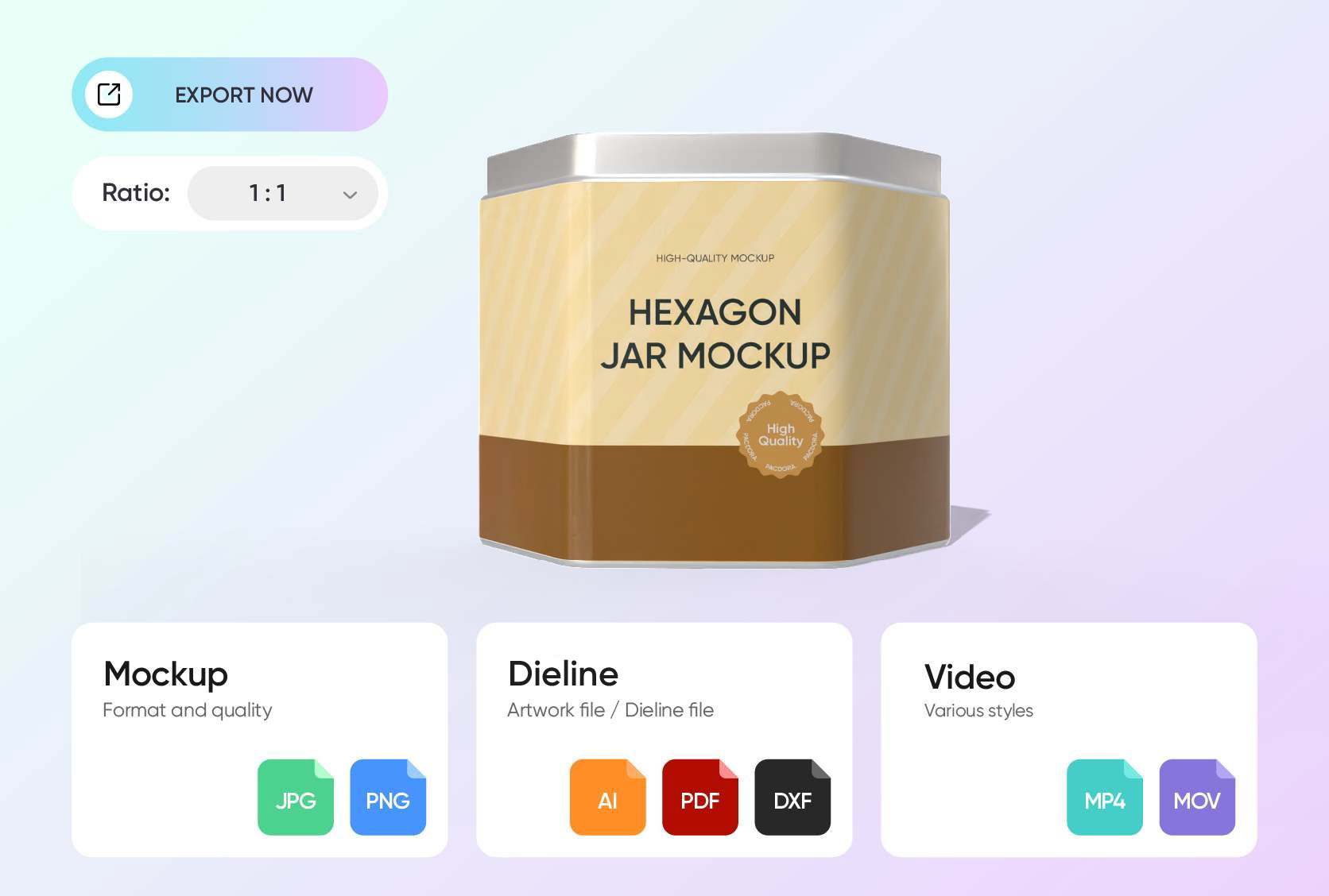 Formatos de exportación adaptables