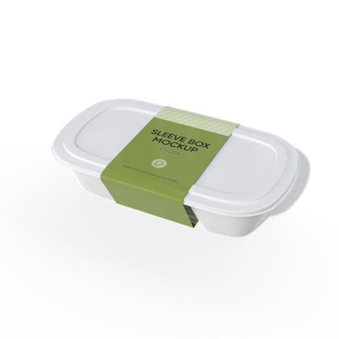 Food box with belly band packaging