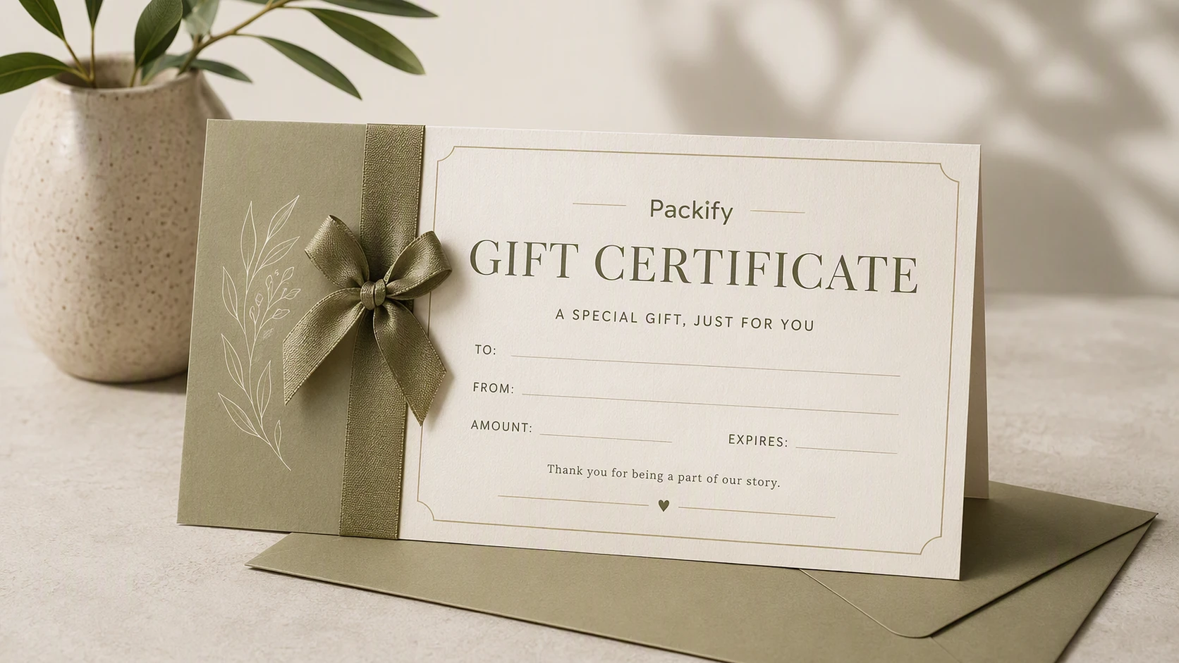 Gift certificate maker