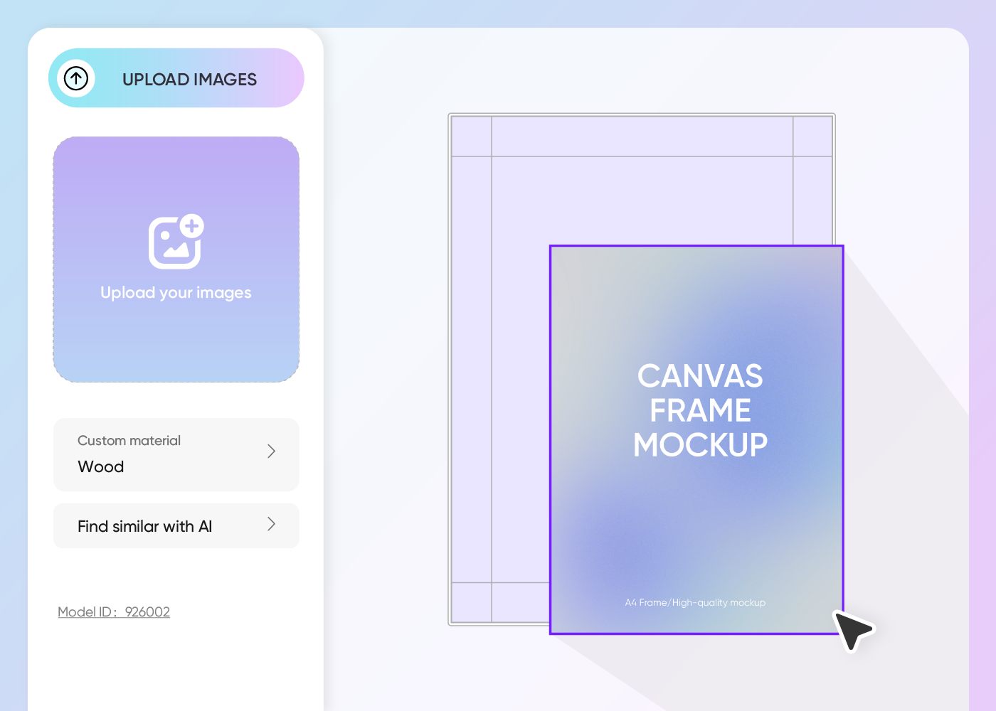 Step 2: Upload images and adjust