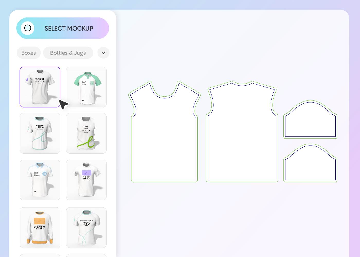 Step 1: Pick a shirt mockup