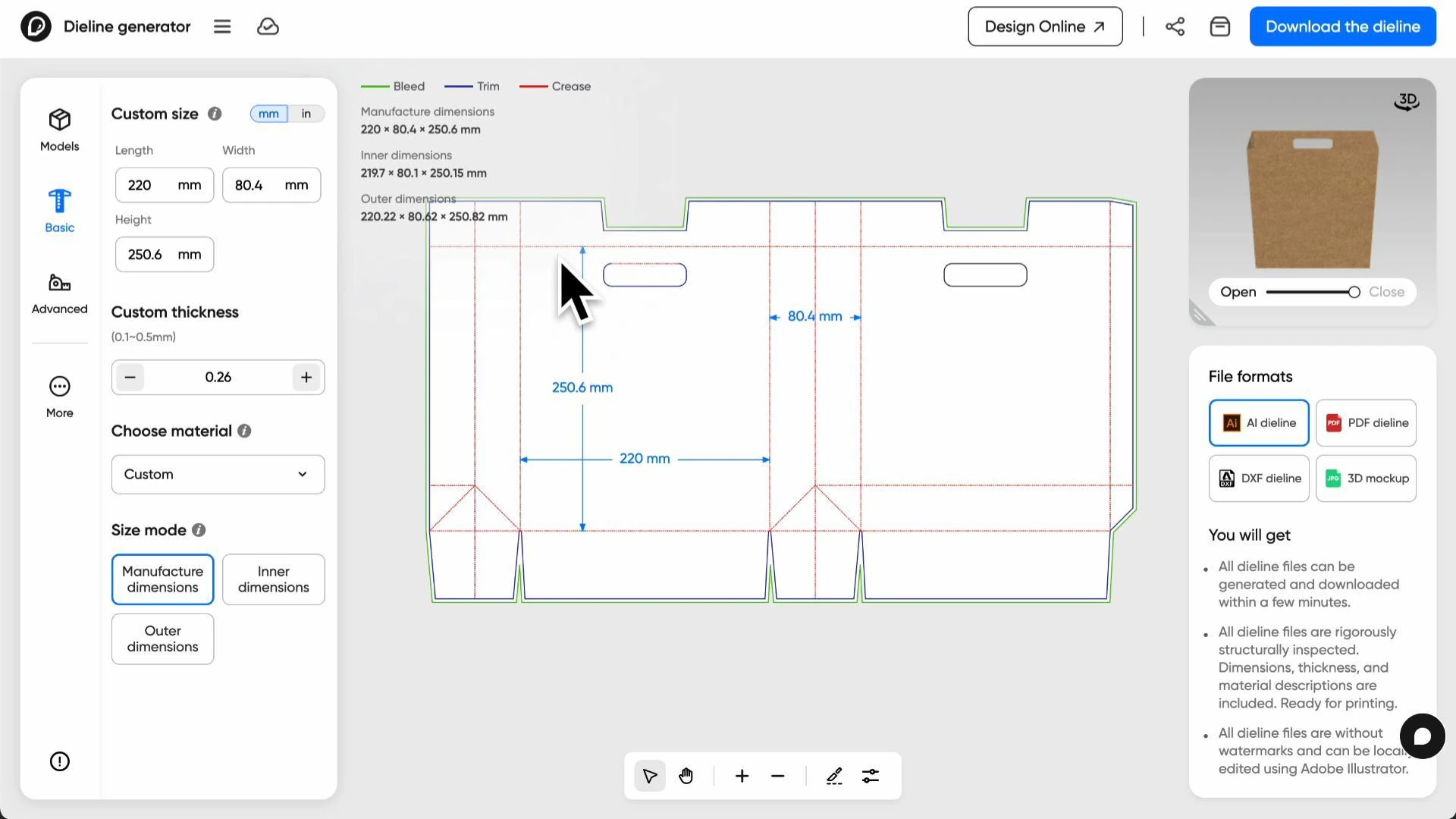 How to craft a custom retail bag on Pacdora?