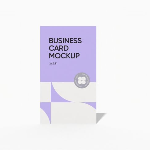 Vertical postcard mockup