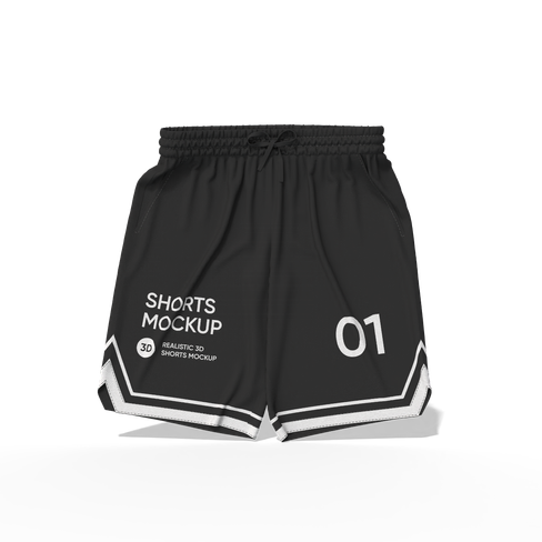 Sports shorts mockup