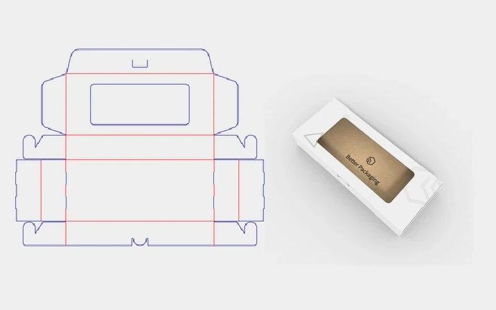 Soap box with window template