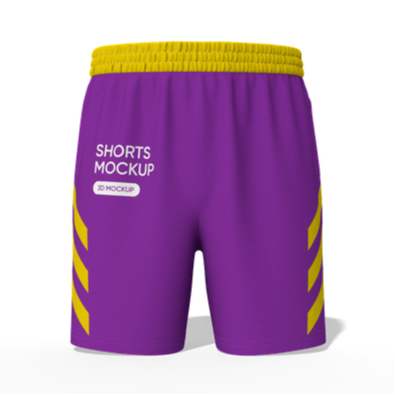 Sportswear shorts mockup
