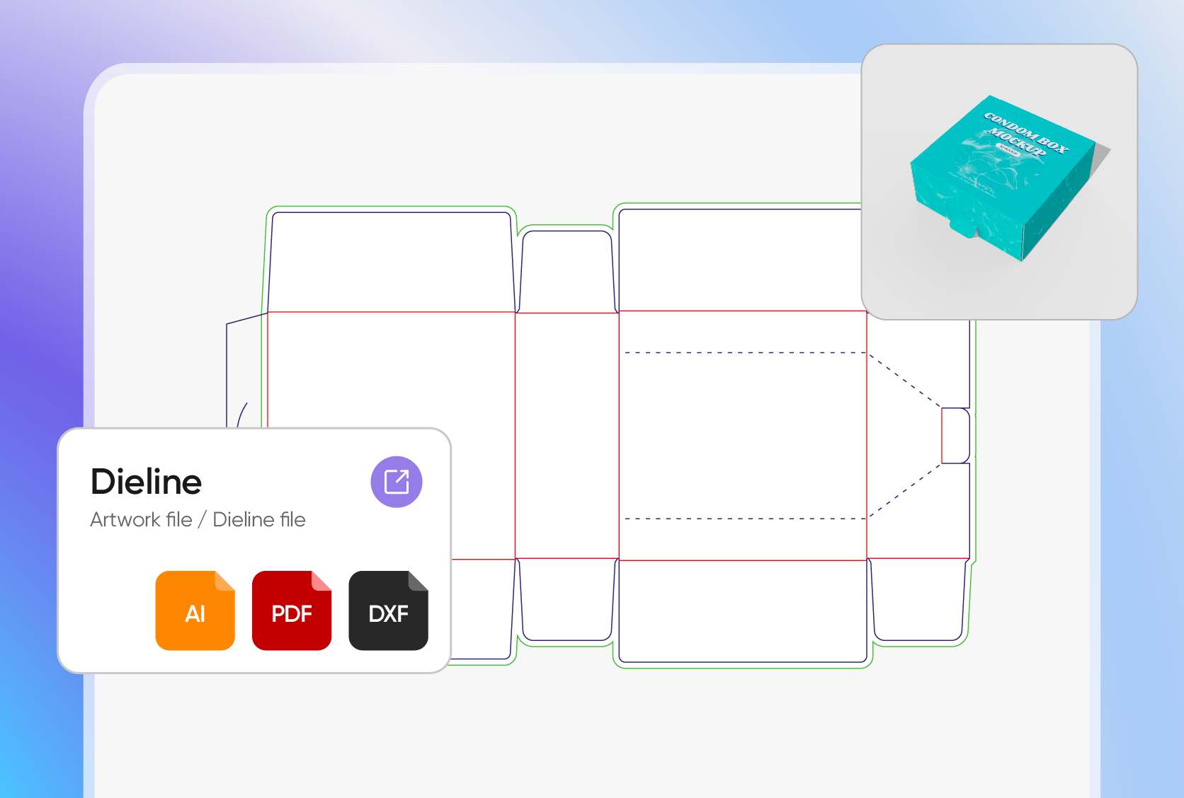High-res files that highlight your box design