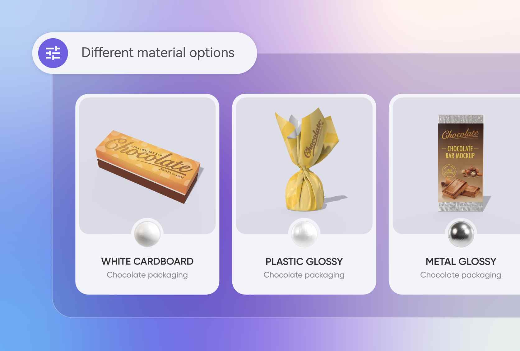Pick ideal materials for branded chocolate packaging