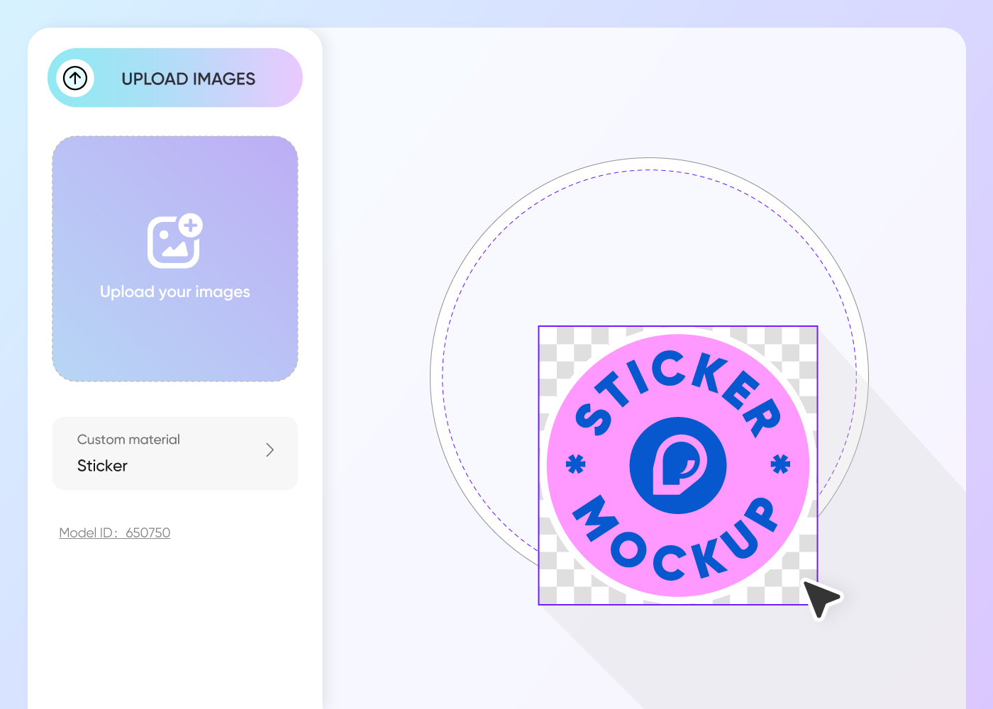 Step 2: Upload images and adjust