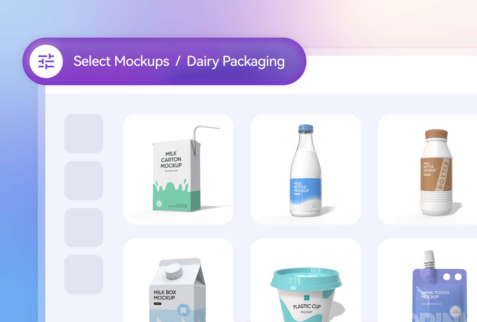 Match the packaging to your dairy needs