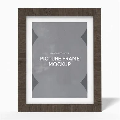 Vertical picture frame mockup