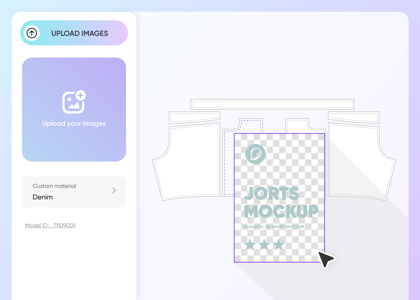 Step 2: Upload your graphics and customize