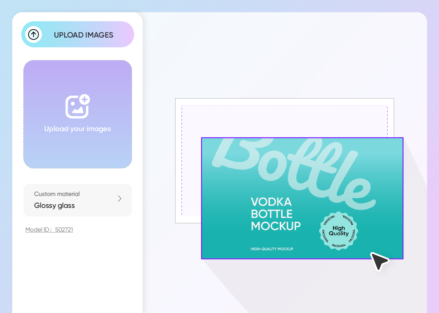 Step 2: Upload design and customize