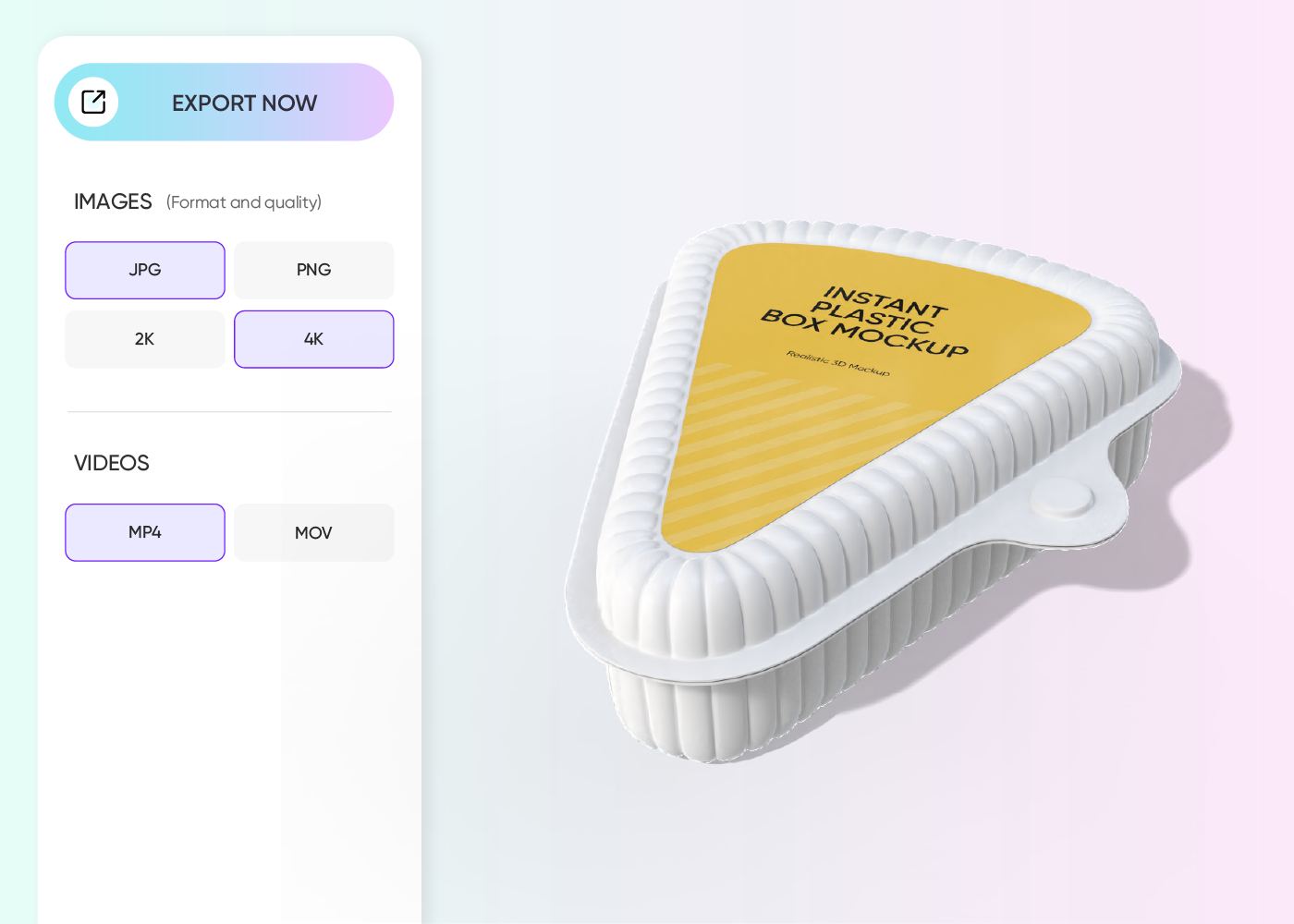 Step 3: Export your pizza box design