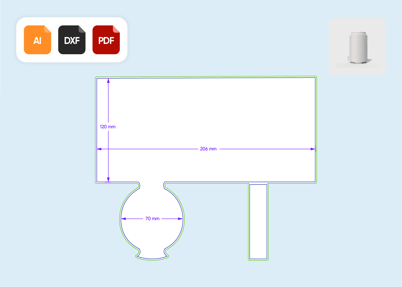 Download the can label template