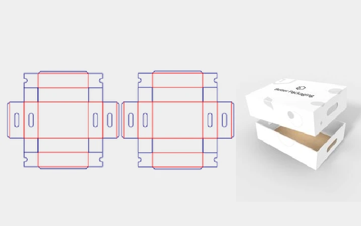 Printed box with lid