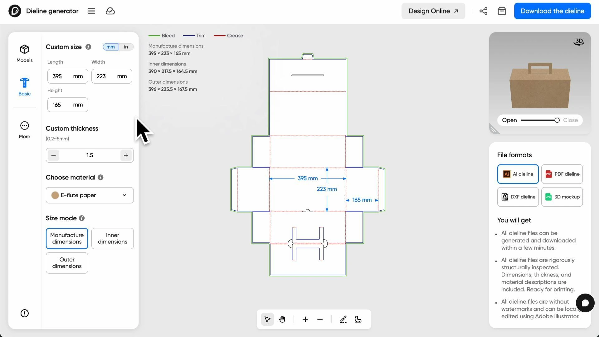 How to create a tool box using Pacdora?