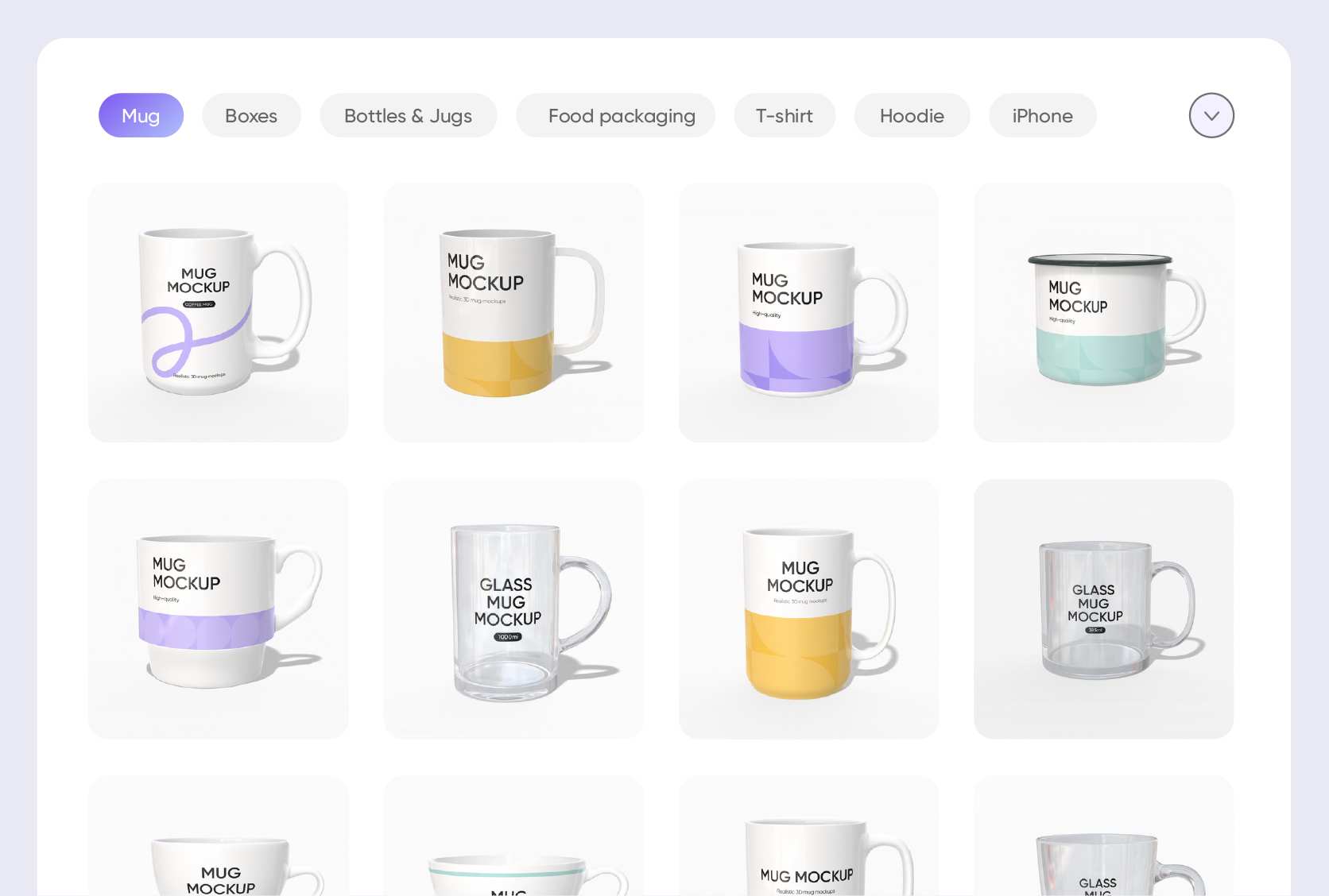 Widely used mug mockups