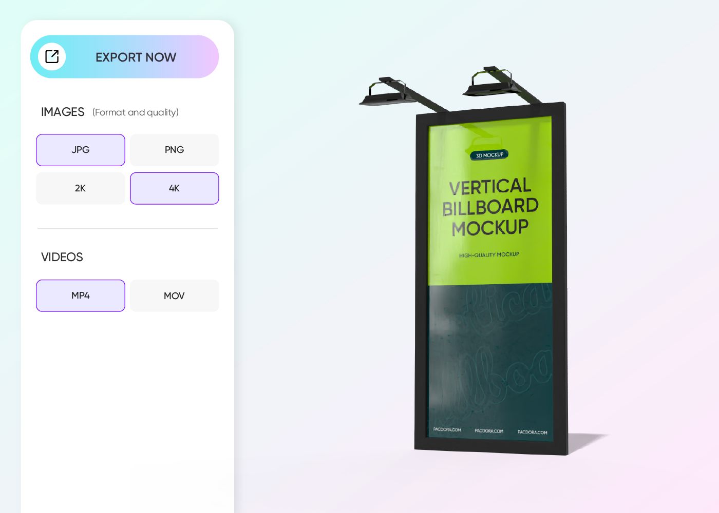 Step 3: Download your mockup design