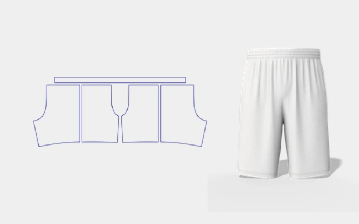 Lululemon shorts template