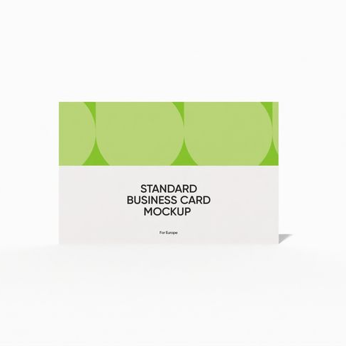Standard business card mockup