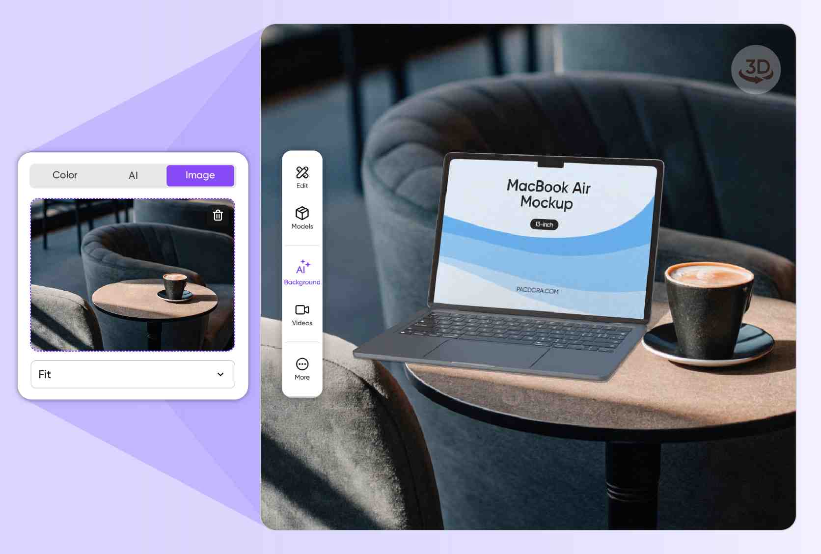 Use a background that makes your design engaging