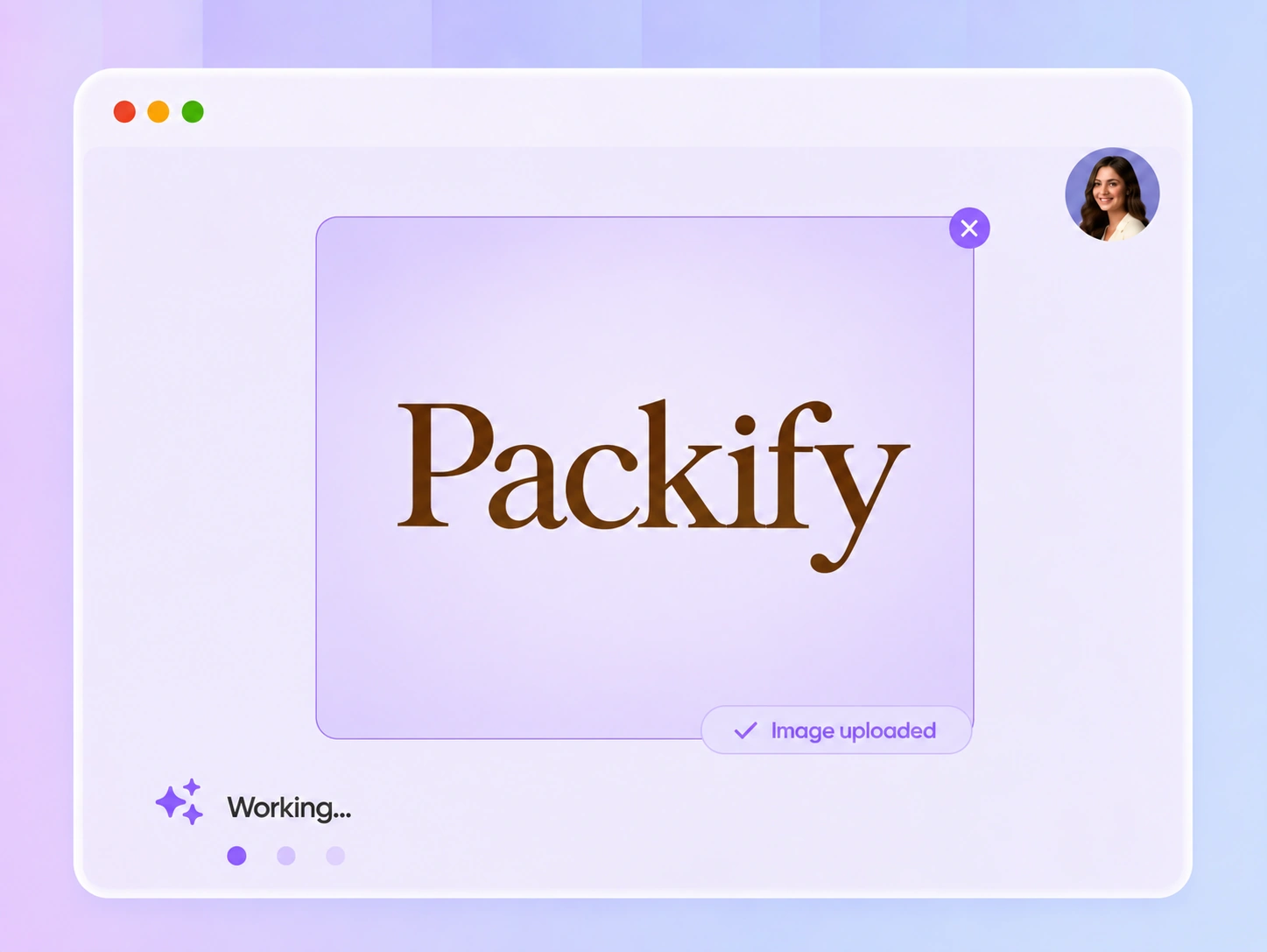 Step 1: Upload your logo and brief