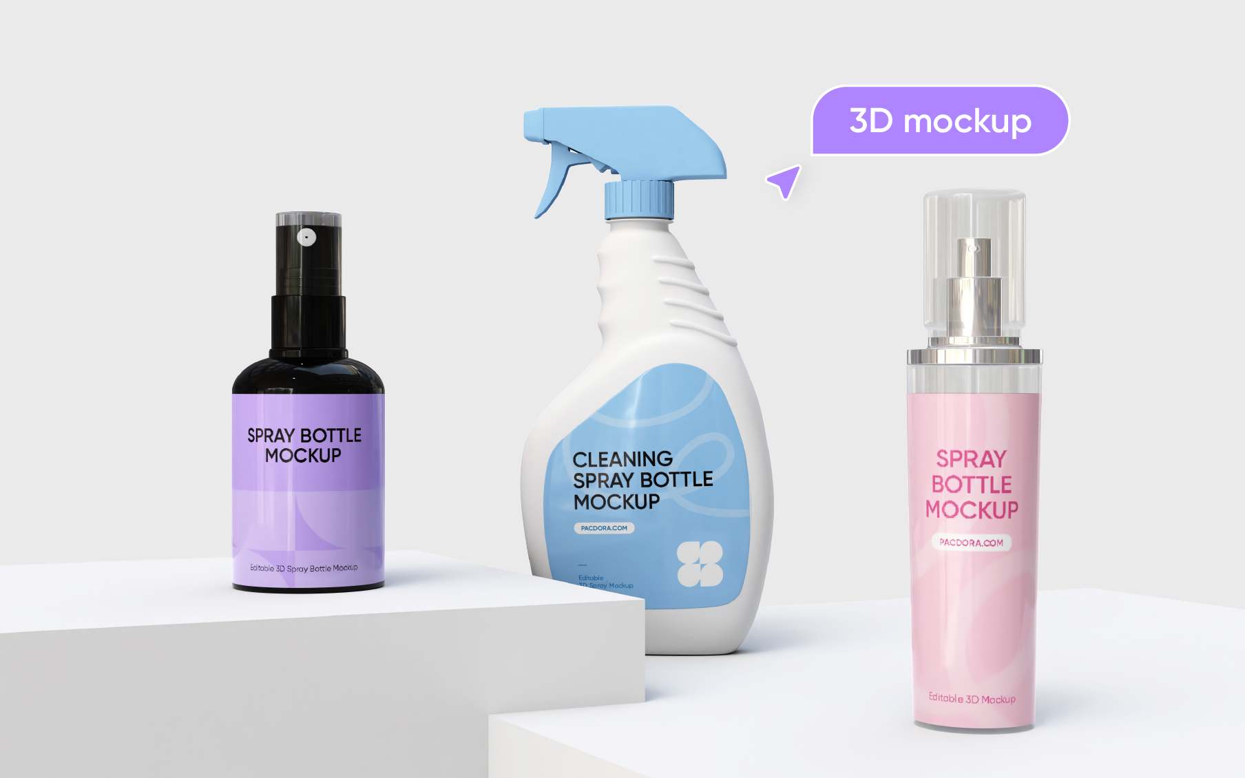 Generador de maqueta de botella de spray gratis