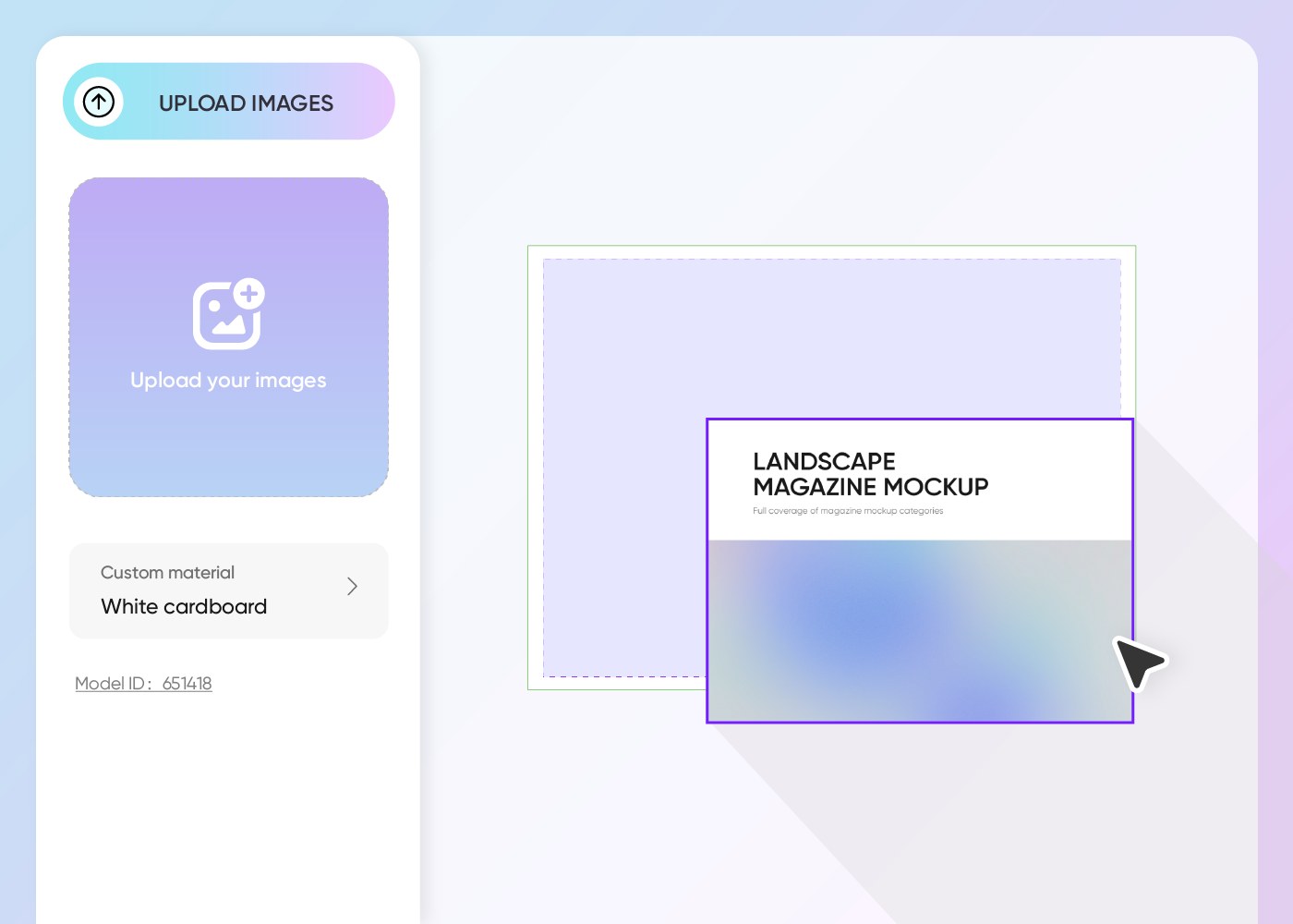 Step 2: Upload your image and personalize