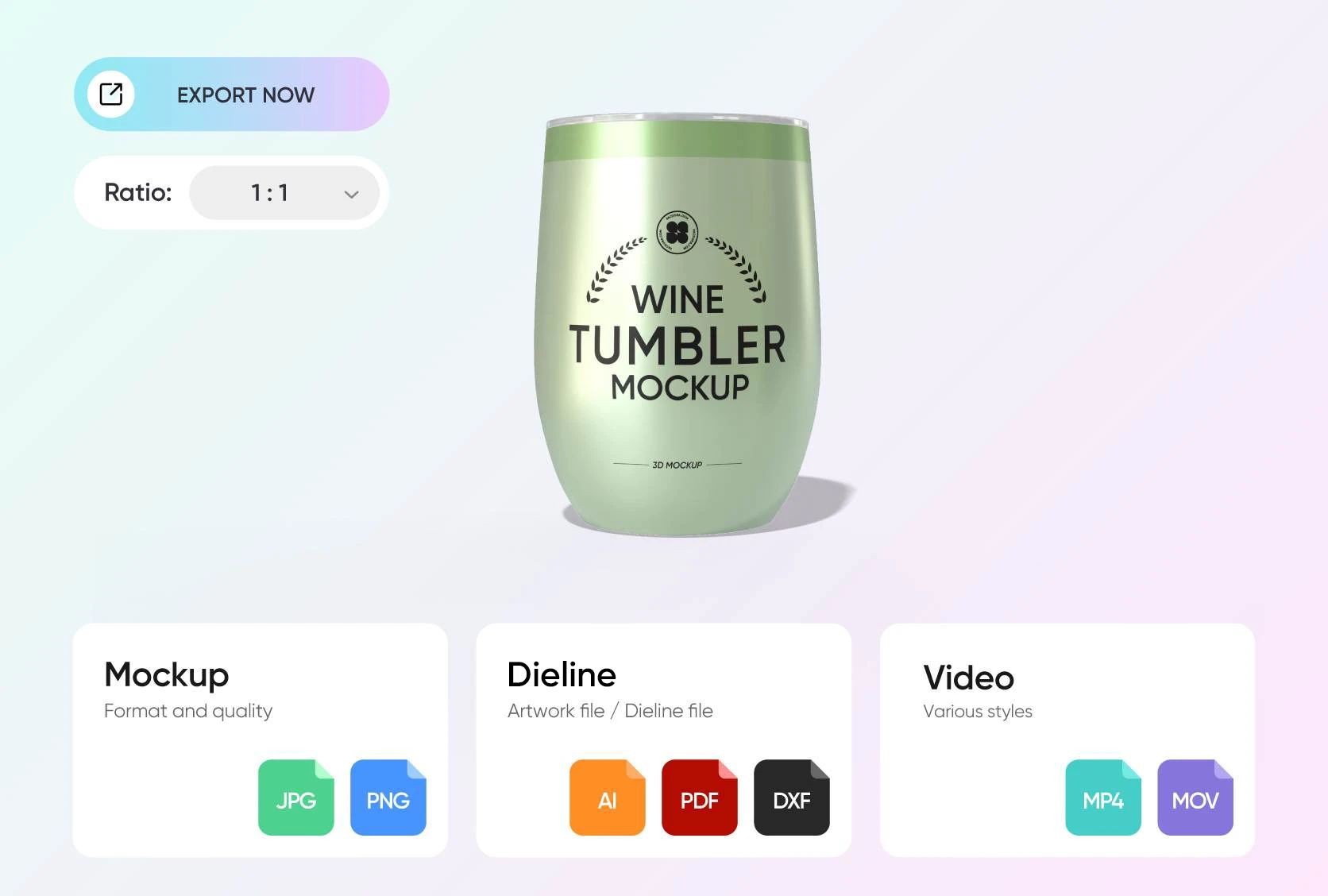 Showcase your design with the perfect format