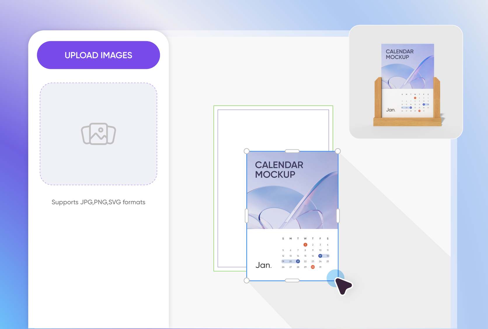Creative elements for personal desk calendars