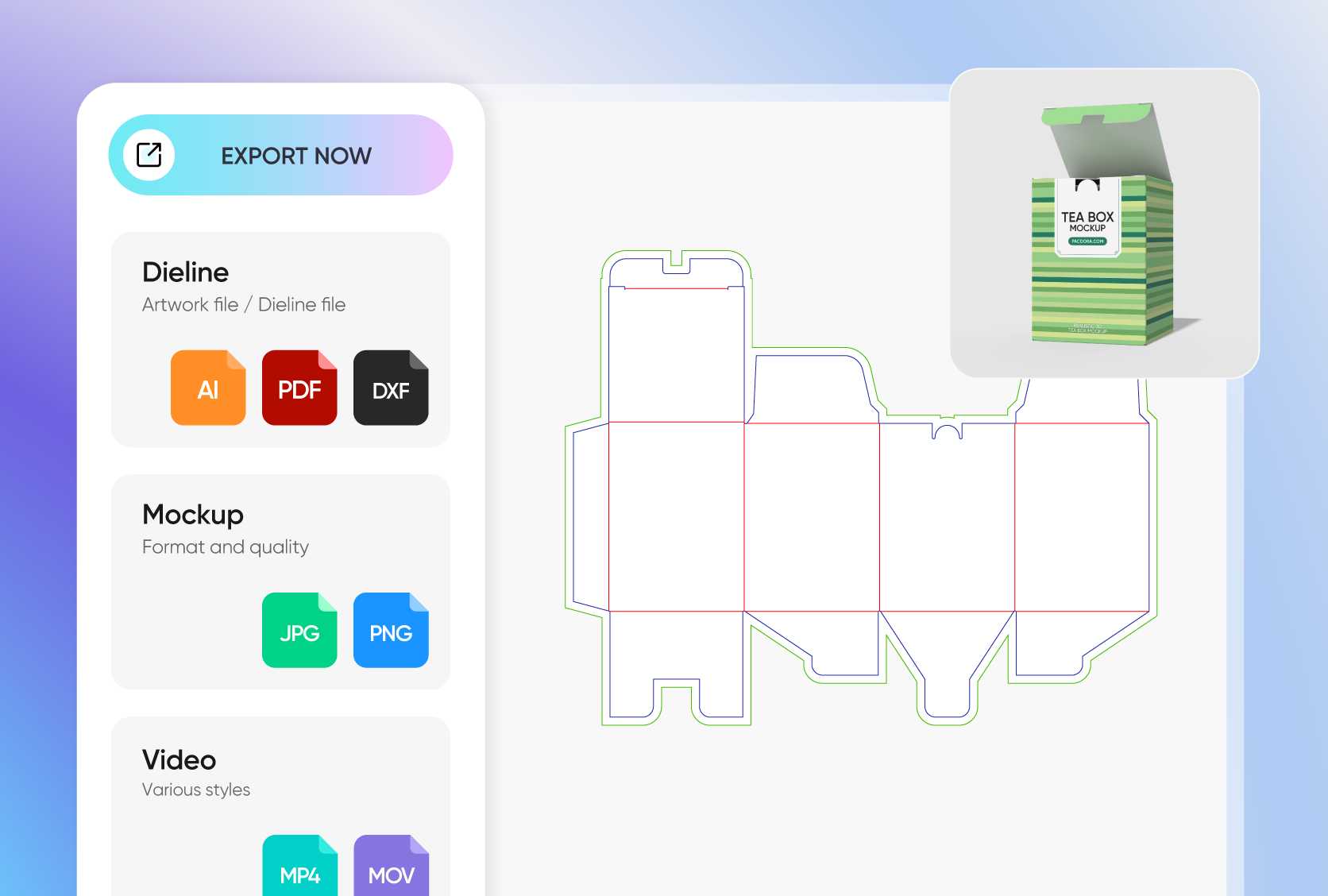 Present your box design in full HD