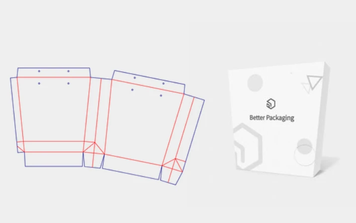 Trapezoid bag dieline
