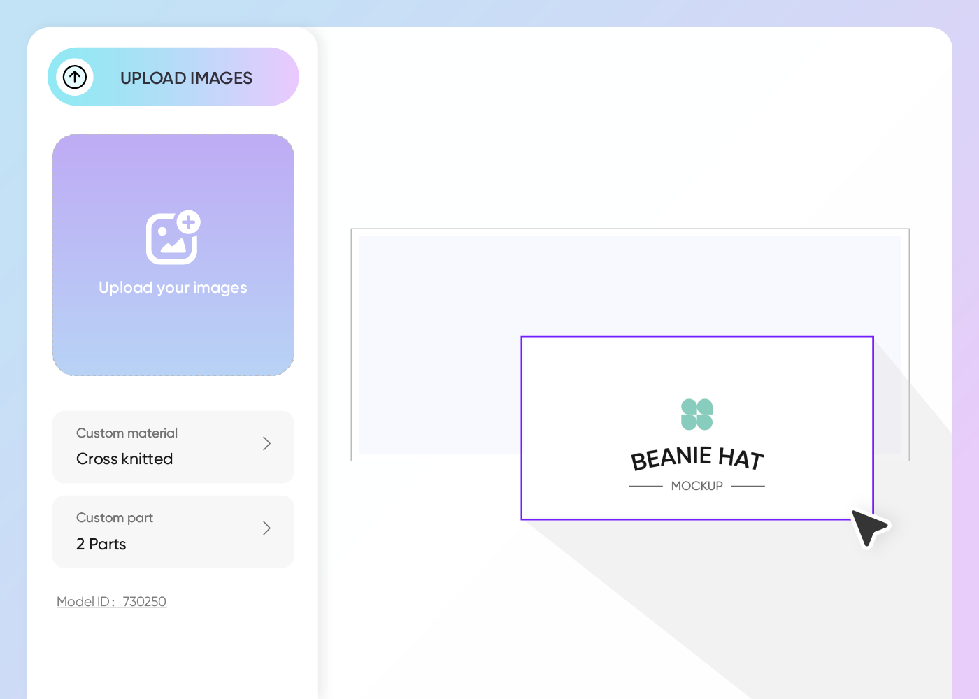 Step 2: Upload design and customize