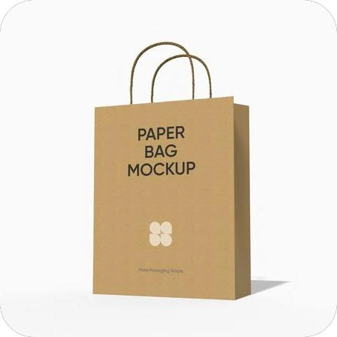 Paper bag mockup