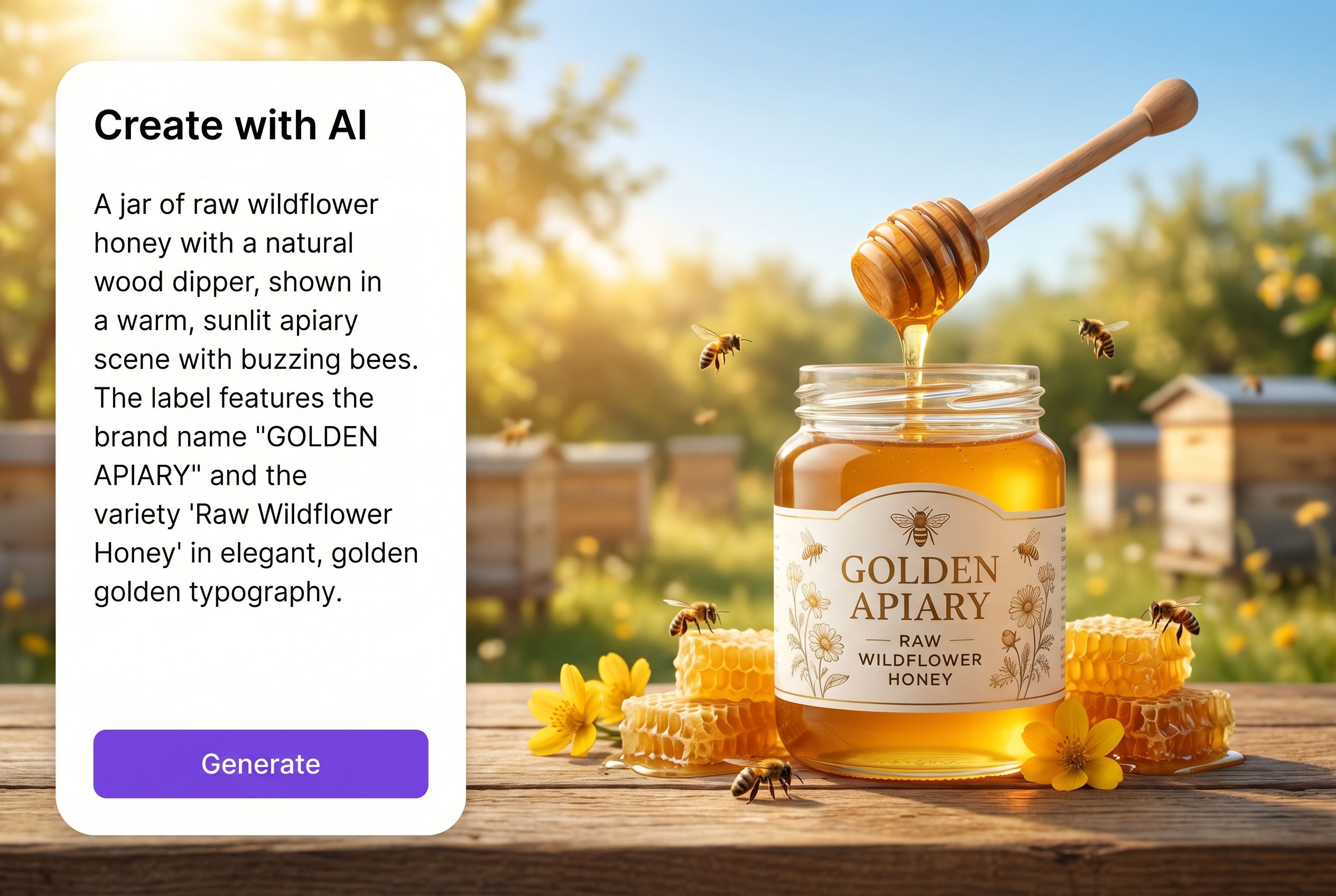 Design honey labels that tell your origin story