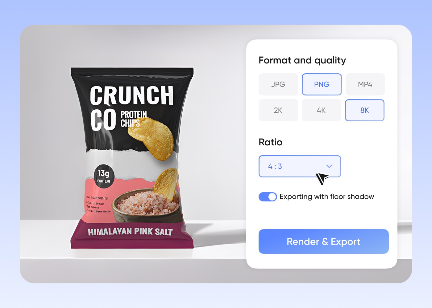 3. スナック包装デザインを書き出す