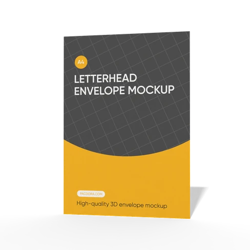 Mockup de cabeçalho de carta
