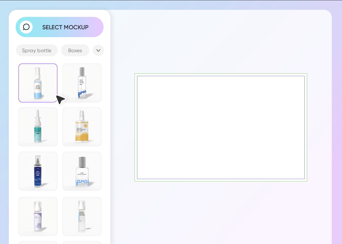 Step 1: Choose a body mist mockup