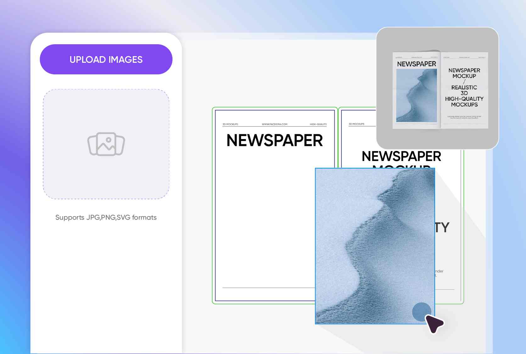 Upload your own unique ad designs