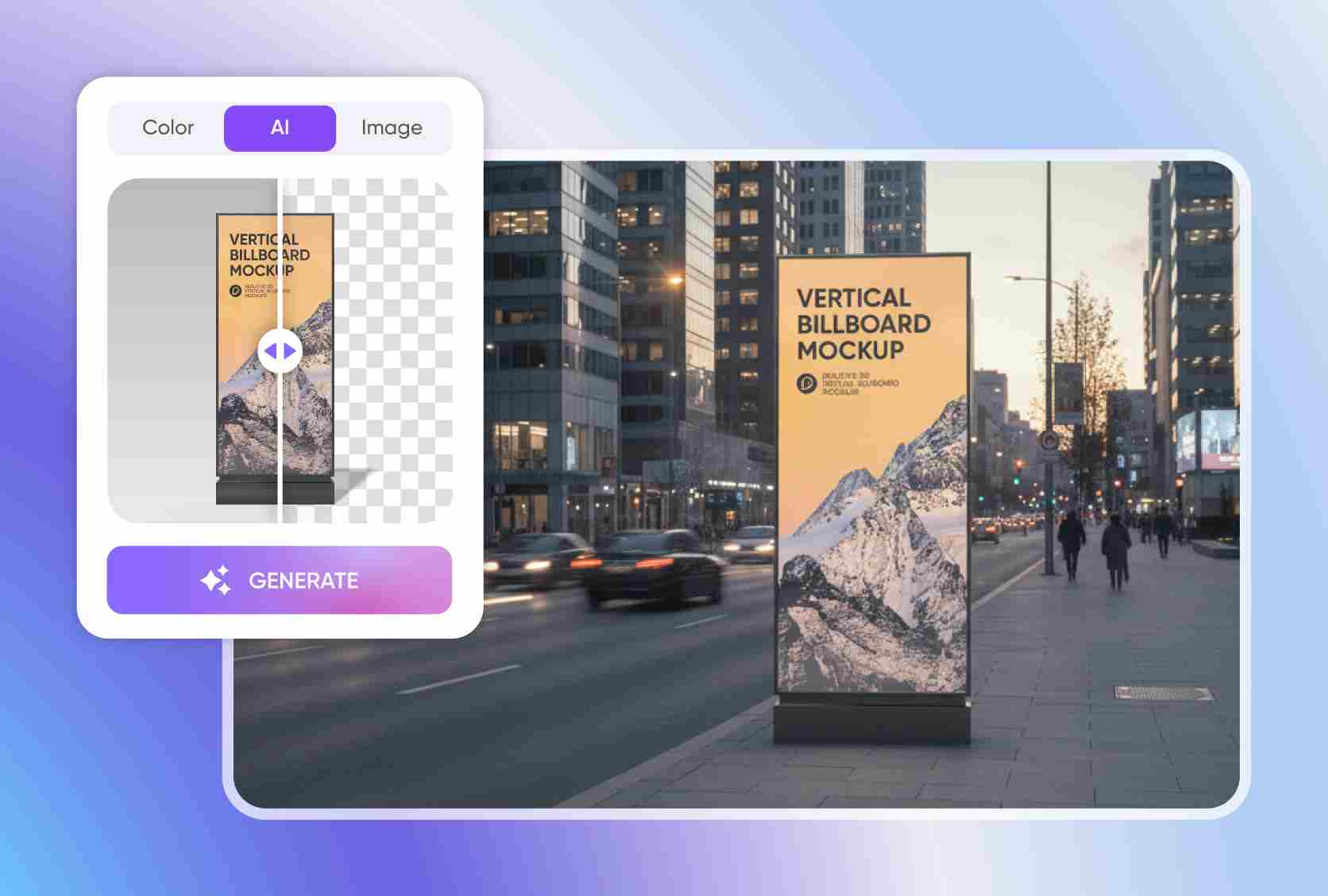 Custom backgrounds that improve visual impact